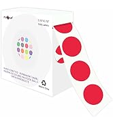 PARLAIM 3/4 Inch Roll Color Coding Labels,1000 per Roll Round Permanent Adhesive Color Coding Cir...