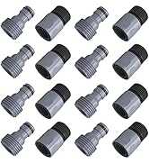 LIULO TOOL 8 Sets Garden Hose Quick Connector, 3/4 Inch Plastic Water Hose Fittings Male and Fema...