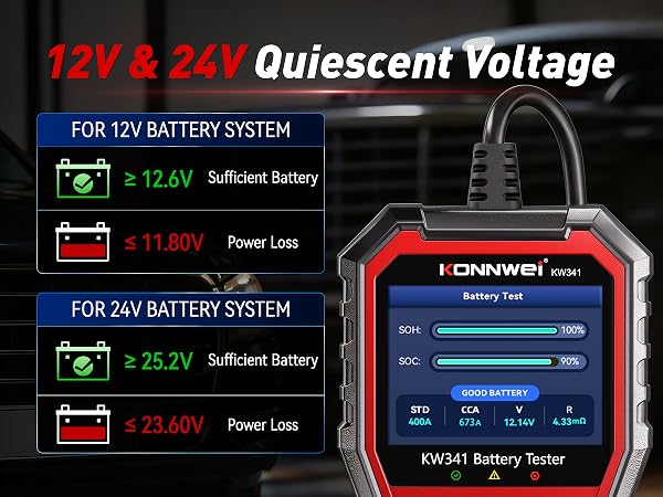 KW341 Battery Tester