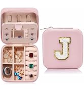 MODENGKONGJIAN Travel Jewelry Case for Women Fashion, Ring Necklace Earring Jewelry Holder Organi...