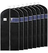 Syeeiex 60'' Dress Bags for Gowns, Set of 8 Dress Bag, Dress Garment Bag, Dustproof and Keep Clos...