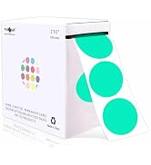 PARLAIM 1 Inch Round Permanent Adhesive Color-Code Dot Stickers,1000 per Roll dots Label Dispense...