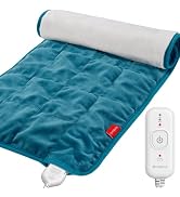 Comfytemp Weighted Heating Pad for Back & Period Cramps, FSA Eligible, Birthday Gifts for Mom Dad...