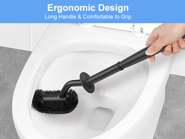 Toilet brush and holder set