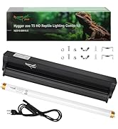 T5 UVB Reptile Light Fixture HO UVB Bulb Lighting Combo Kit, 10.0 UVB Light for Reptiles Terrariu...