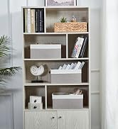 DECOMOMO Closet Storage Bins, Shallow Shelf Baskets, Storage Bins for Shelves Closet Organization...
