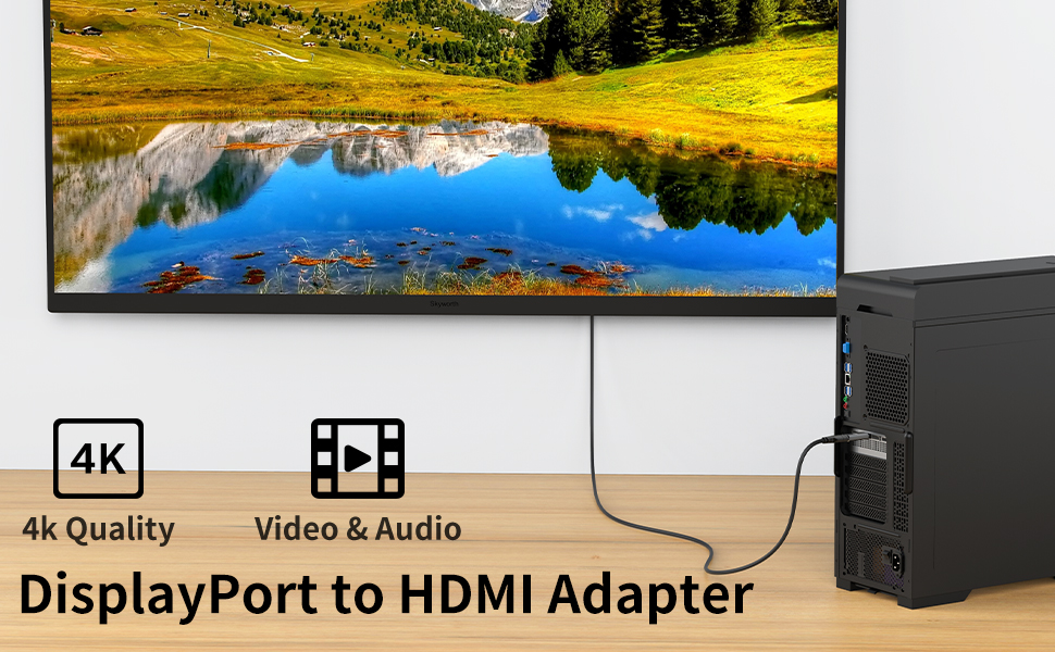 Displayport to HDMI Adapter