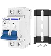 AC Miniature Circuit Breaker, CGELE 32 Amp 2 Pole 120/240V Solar AC Disconnect Switch Thermal Mag...