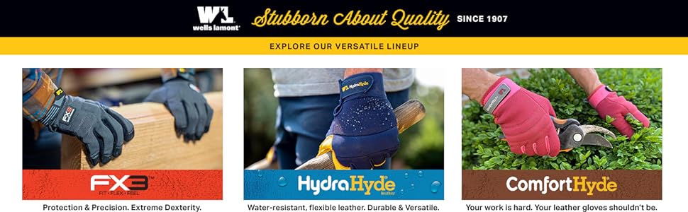 comfort hyde gloves, hydra gloves, dexterity gloves, comfortable work gloves