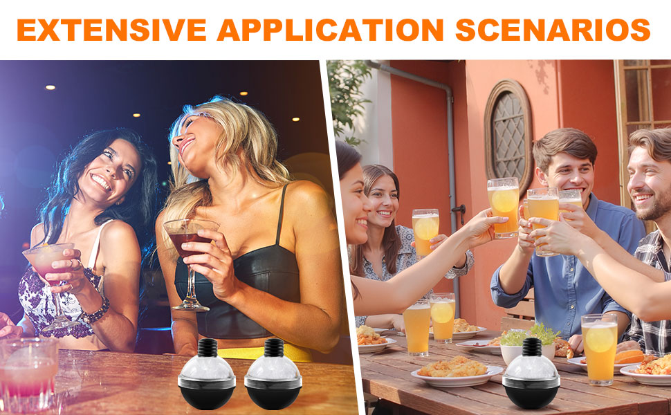 ice ball mold can be used be used at parties and restaurants.