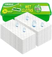 FURCIELOS 36 Count Wet Pad Refill Heavy Duty Compatible with Swiffer Sweeper Mop, Disposable Wet ...