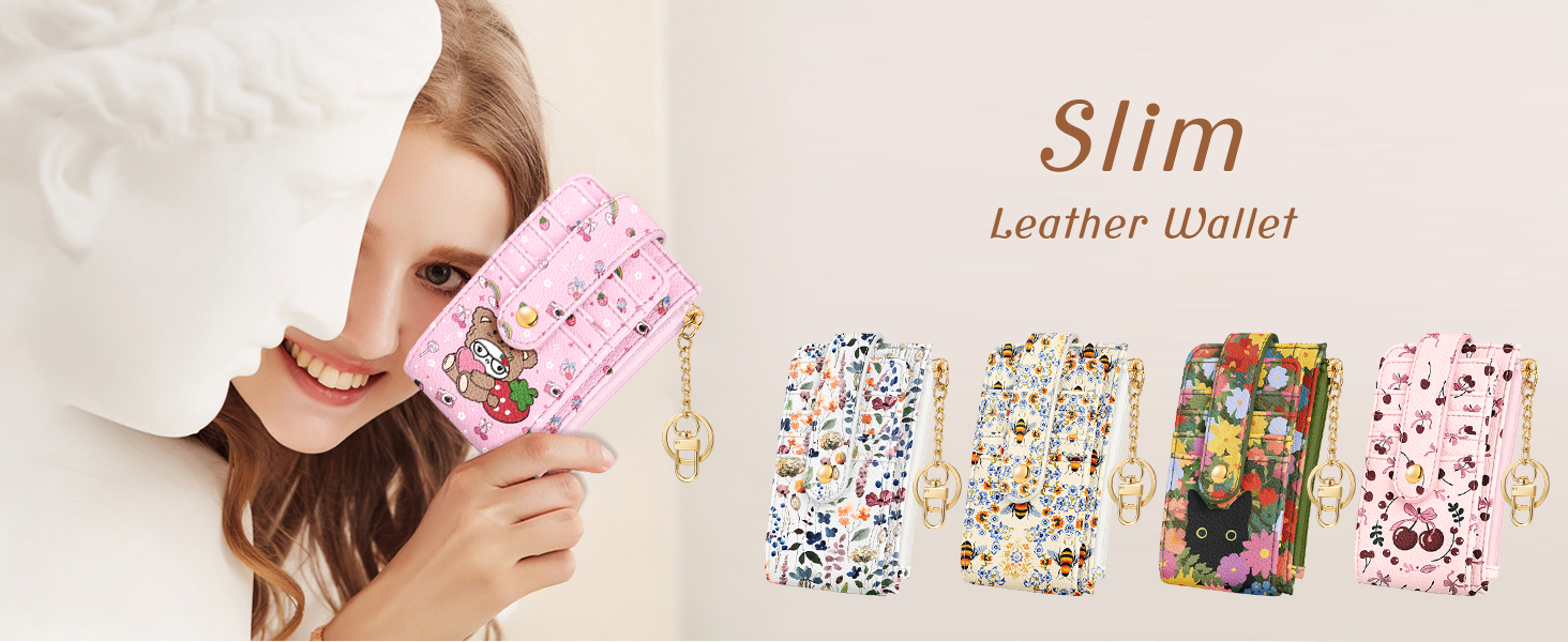 Gemfit Slim Small Card Wallet for Women