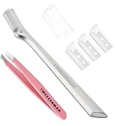 Tweezerman Exclusive Eyebrow Razor & Rose Tea Mini Slant Tweezer Set