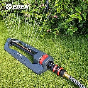 Quick Connect shown connecting to oscillating sprinkler