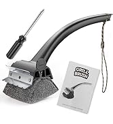 BBQ Grill Brush Bristle Free - Grill Cleaner Brush with Replaceable Heads for Cast Iron/Stainless...