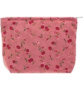 PAZIMIIK Makeup Bags for Purse Zipper Cosmetic Pouch Large Travel Canvas Make Up Organizer Tool P...