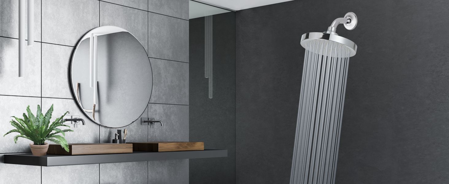 large shower head