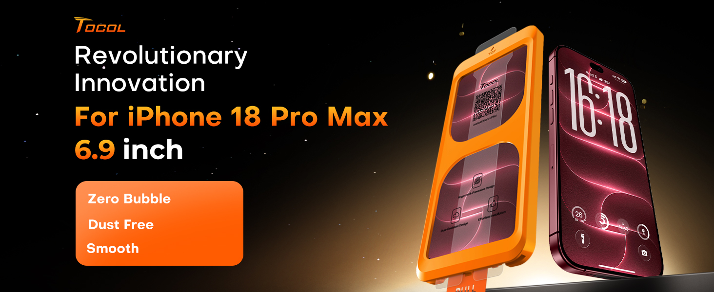 for iPhone 18 pro max screen protector