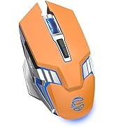 SHUNJINRUN Bluetooth Wireless Gaming Mouse, 2400 DPI, RGB Backlit, Rechargeable Cordless Computer...