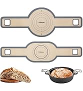 Sourdough Silicone Bread Sling -Oval and Round Non-Stick & Easy Clean Silicone Bread Mat for Dutc...
