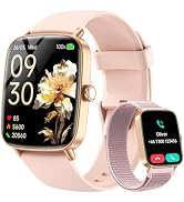 Smart Watch for Women for iPhone Android: 1.85" HD Screen Fitness Tracker | 110+ Sports Modes Sma...
