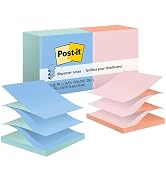 Post-it Pop-up Notes, 3x3 in, 12 Pads, America's #1 Favorite Sticky Notes, Assorted Pastel Colors...