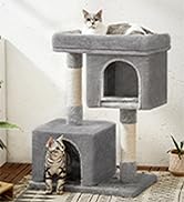 Feandrea Cat Tree, 33.1-Inch Cat Tower, L, Cat Condo for Large Cats up to 16 lb, Large Cat Perch,...