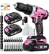 20V Cordless Drill Set,Electric Power Drill Cordless,Power Drill Drivers | Electric Screwdriver -...