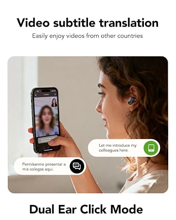 AI Translation Earbuds Real-Time 2-Way Language Translator Device translation earbuds real time