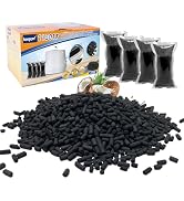 KEEPOW 4-Pack Activated Charcoal Refills for Lomi Kitchen Composter, Odor Absorbing Carbon Filter...