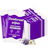 Travel Deodorant Body Shower Wipes Deodorizing Bathing Wipes, Disposable No Rinse Adults Women Me...