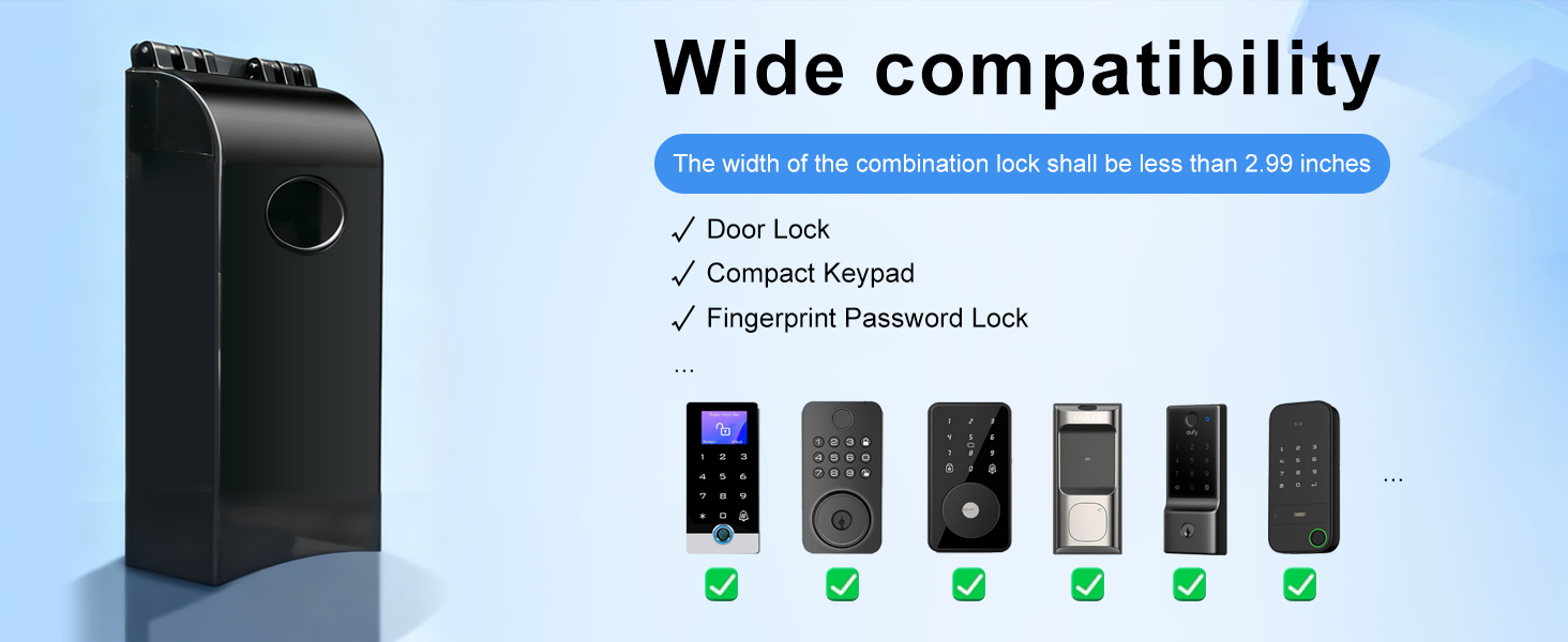 The applicable device width should not exceed 2.99 inches.