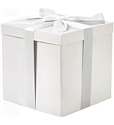 RUSPEPA Medium Birthday Gift Box with Lids, Ribbon and Tissue Paper, Collapsible Gift Box - 1 Pcs...