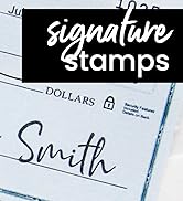 ExcelMark Custom Signature Stamp - Self Inking - Small