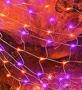 Orange and Purple Net Lights