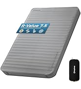 KingCamp PREMIUM DOUBLE Self Inflating Sleeping Pad, 7.5 R-Value Air & Foam Camping Mattress 2 Pe...