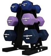Fitness Republic Neoprene Workout Dumbbells- Non Slip, Anti Roll Exercise & Fitness Dumbbells Com...