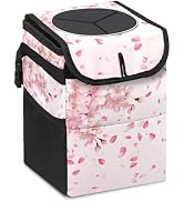 GVGHIDZ Car Trash Can with Lid and Storage Pockets – Water-Resistant, No Installation Needed, Lar...