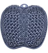 BESKAR Shower Foot Scrubber Mat with Non-Slip Suction Cups, Foot Spa Brush for Cleaning & Exfolia...