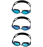 YUENREE 3 Pack Unisex Swim Goggles for Adults and Kids Ages 6+ with 3 Durable Cases
