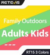 Retevis RT15 Walkie Talkies, Portable FRS Two Way Radios Rechargeable, Durable, Compact, VOX Hand...