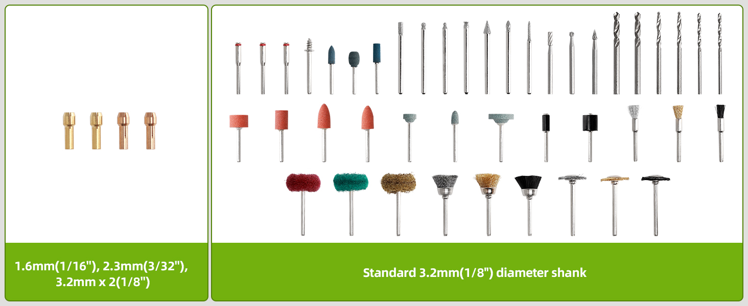 Huepar Tools RT510 Rotary Tool Accessories Kit