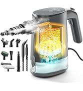TEEVOGO Handheld Steam Cleaner for Home, 15s Instant Heat Pressurized Steam Cleaner, Lightweight ...