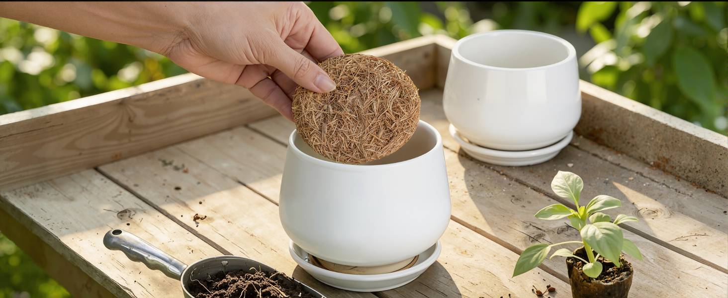 plant pots hole mesh pad