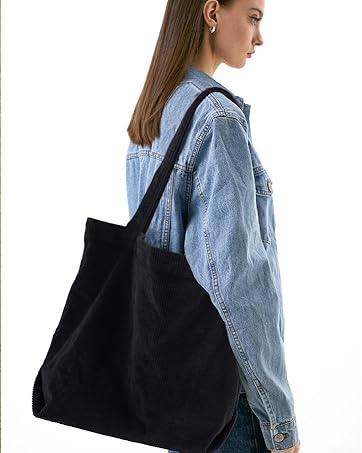 corduroy tote bag
