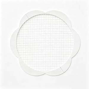 Flower shaped self-adhesive shower drain mesh patch, bathroom hair catcher filter