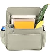 Viaviat Front Seat Organizer Car Upholstery Leather Passenger Seat Storage Bag Large Durable Car ...