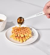 Lilybeam Long Handle Coffee Scoop: 5.98 Inch 18/8 Stainless Steel 2 Tablespoon Metal Measuring Sp...