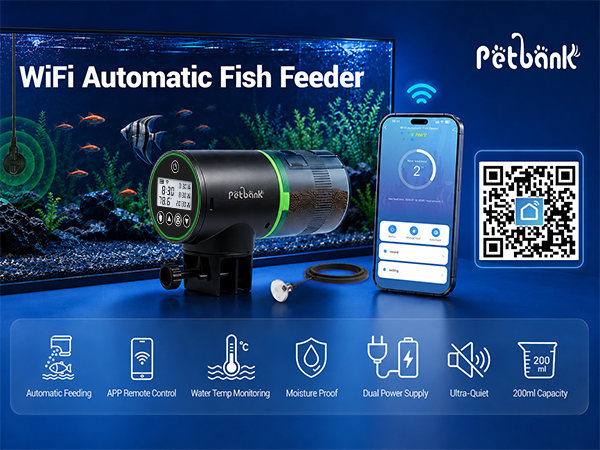 Petbank WiFi Automatic Fish Feeder
