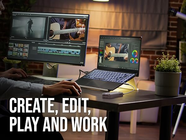 Create, Edit, Play & Work